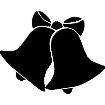 Plastová šablona - Zvonky, 14,5 × 14,5 cm