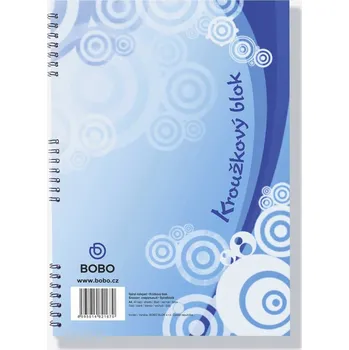 Sešit BOBO Blok s boční spirálou A4 40 listů - čistý