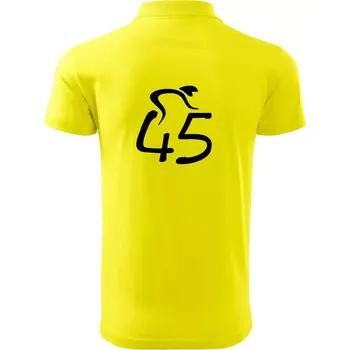 Pánská košile Cyklista slaví pětačtyřicítku (45) - Polokošile pánská Pique Polo 203 - 5XL ( Citrónová )