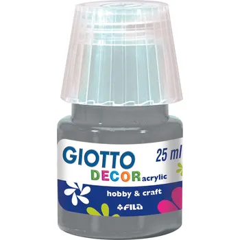 Vodová barva Akrylová barva Giotto Decor matt 25 ml - stříbrná