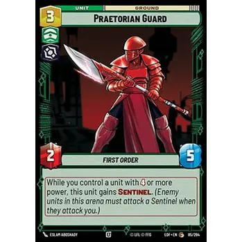 Sběratelská karetní hra Praetorian Guard 085/264 - Legends of the Force Typ karty: Standard