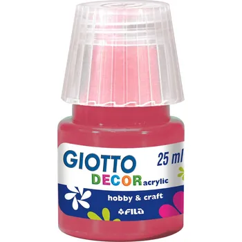 Vodová barva Akrylová barva Giotto Decor matt 25 ml - karmínová