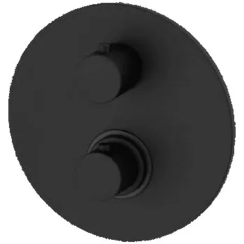 Vodovodní baterie Sprchová a vanová baterie Paffoni Light včetně podomítkového tělesa černý mat LIQ019NO