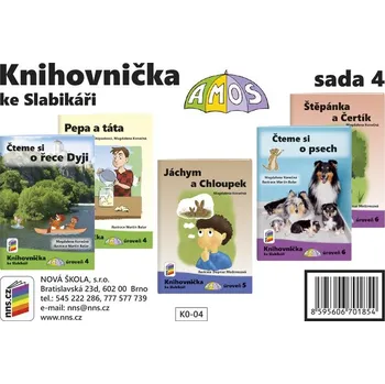 Český jazyk Knihovnička ke Slabikáři AMOS - sada 4