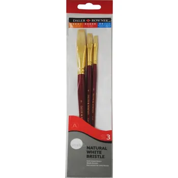 Umělecký štětec Sada štětců Daler-Rowney - Simply, 3 ks (plochý 2, 4 a 8)