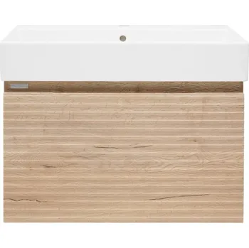 Koupelnová skříňka s umyvadlem Naturel Savona 58x43x44,8 cm dub halifax mat SAVONA60DHSAT