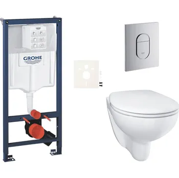Bidet Závěsný wc set do lehkých stěn / předstěnová montáž GROHE Bau Ceramic SIKOGRSBAUA