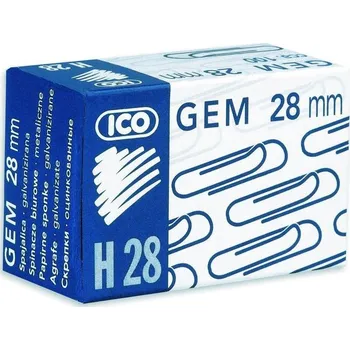 Kancelářská sponka ICO Kancelářské sponky 28 mm pozinkované