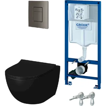 Bidet Cenově zvýhodněný závěsný WC set Grohe + WC VitrA Sento KMPLGVMB38528