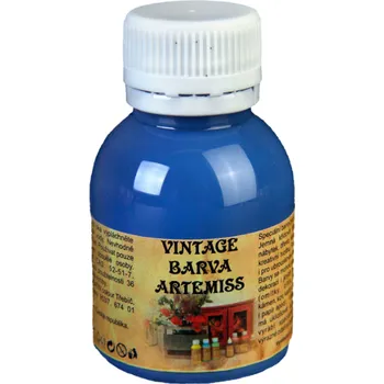 Speciální výtvarná barva Křídová VINTAGE barva - tmavá modrá, 110 g