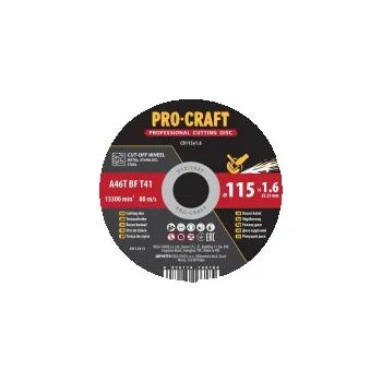 Řezný kotouč Kotouč řezný PROCRAFT 115x1.6mm