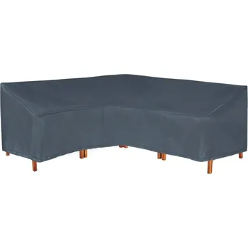 Krycí plachta Hentex Cover® kryt na zahradní nábytek ve tvaru L TPU UV ochrana 220x220x85 cm šedý