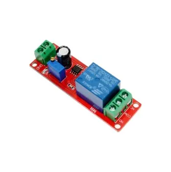 Relé Modul časového zpoždění s relé 1-10s, modul s NE555, napájení 12V