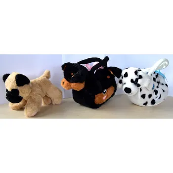 plyšák Pejsek v kabelce plyšový, mix