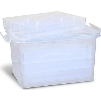 Úložný box Plastový box PRIMO, 4 přihrádky
