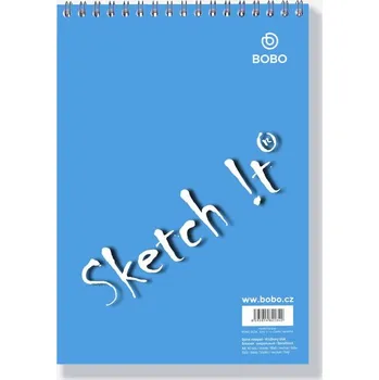 BOBO Blok s horní spirálou A5 40 listů - čistý