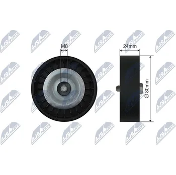 Vratná/vodicí kladka, klínový žebrový řemen NTY RNK-SA-003