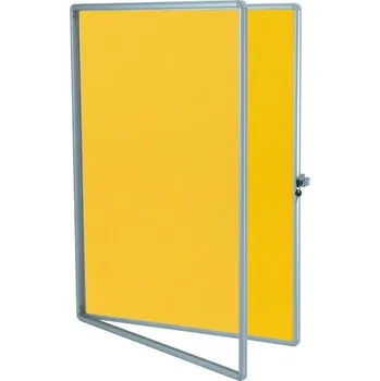 Textilní interiérová vitrína ekoTAB 100 × 150 cm, žlutá