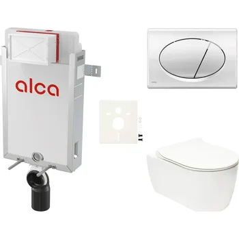 Bidet Cenově zvýhodněný závěsný WC set Alca k zazdění + WC Glacera Alfa SIKOAA2