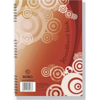 BOBO Blok s boční spirálou A4 40 listů - linkovaný