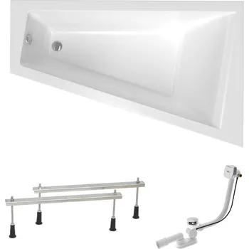 Vana Asymetrická vana Laguna Idea Plus 160x100 cm akrylát pravá SIKOID1600PAPN