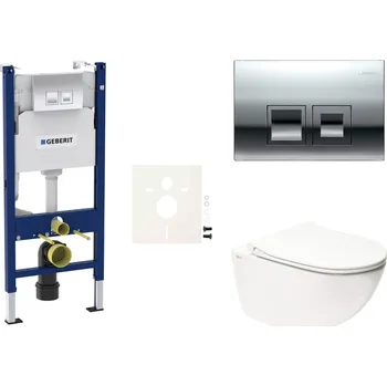 Bidet Cenově zvýhodněný závěsný WC set Geberit do lehkých stěn / předstěnová montáž+ WC SAT Infinitio SIKOGESINFD35