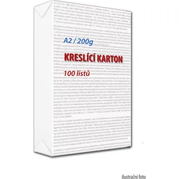 Karton Kreslicí karton A2 200 g - 100 ks