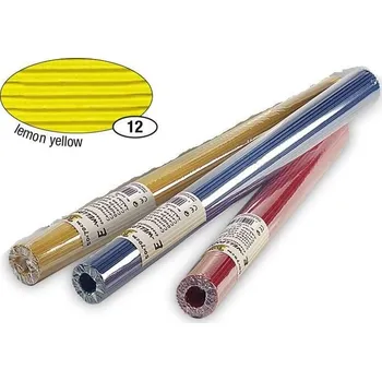 Vlnitý papír, role 50 × 70 cm - barva žlutá citrónová