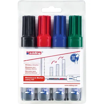 Edding 365 Popisovač na bílé tabule - sada 4 barev