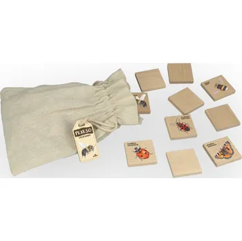 Pexeso Dřevěné poznávací pexeso malé - z říše hmyzu