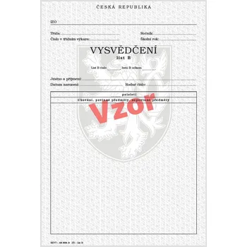 Vysvědčení pro základní školu - list B