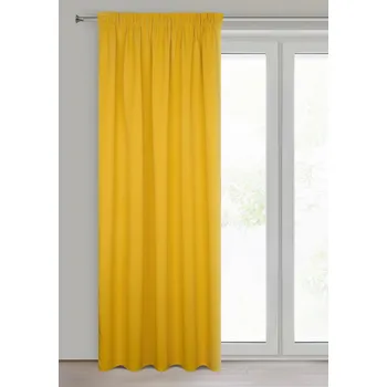 Zatemňovací závěs s řasící páskou "BLACKOUT" SHARY 135x270 cm, mustard/hořčicová, (cena za 1 kus) MyBestHome