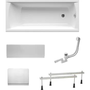 Obdélníková vana SAT Fusion 170x70 cm akrylát levá i pravá SATVR170ANP