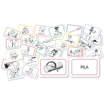 Český jazyk Komplet I Obrázky a slova pro nácvik čtení - genetická metoda