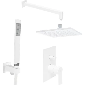 Sprchový set Sprchový systém SAT B-Way včetně podomítkového tělesa bílá matná SATBSBW215BSET1