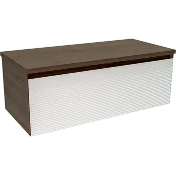 Koupelnový nábytek Koupelnová skříňka s krycí deskou Naturel Monza 99x30x45 cm ořech mat MONZA100WN