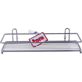 Drátěná police Nástěnná police do sprchy 10x30 cm lesklý chrom UT0023