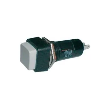vypínač a zásuvka Přepínač tlačítko čtv. OFF-(ON) 250V/1A bílé