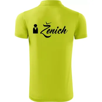 Pánská košile Ženich ikonka - Polokošile Victory sportovní (dresovina) - XL ( Limetková )