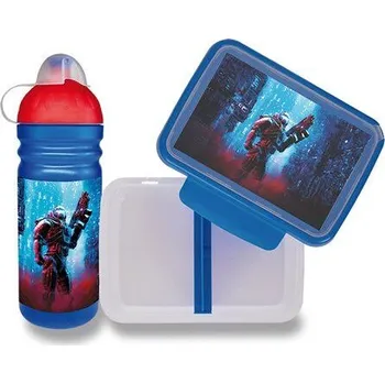 Láhev Set Zdravá lahev 0,7 l a Zdravá sváča - cyberpunk