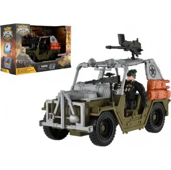 autíčko Auto vojenské terénní s vojákem a doplňky