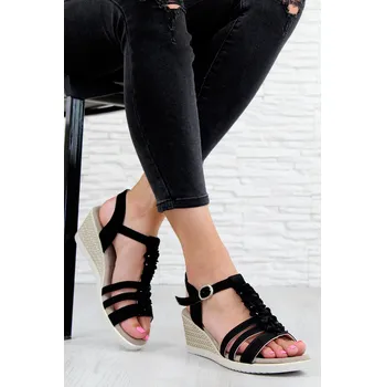 Dámské sandále Goll Sandále na klínku E0112-1B Velikost: 40