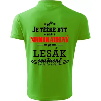 Pánská košile Je těžké být neodolatelný lesák - Polokošile pánská Pique Polo 203 - 4XL ( Apple Green )