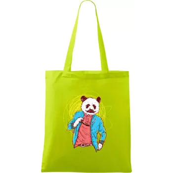 Panda Bear - Taška bavlněná - 42 x 38 cm ( Limetková )