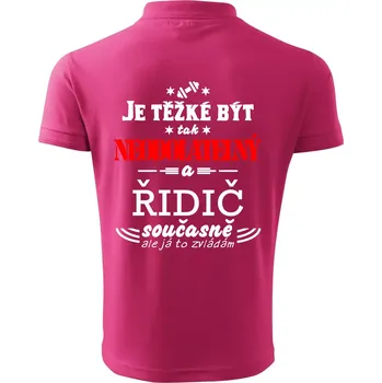 Pánská košile Je těžké být neodolatelný řidič - Polokošile pánská Pique Polo 203 - 3XL ( Purpurová )