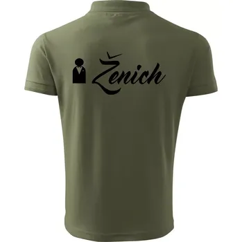 Pánská košile Ženich ikonka - Polokošile pánská Pique Polo 203 - XL ( Khaki )