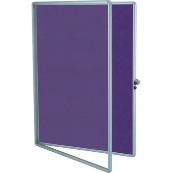 Kancelářský nábytek Textilní interiérová vitrína ekoTAB 75 × 100 cm, fialová