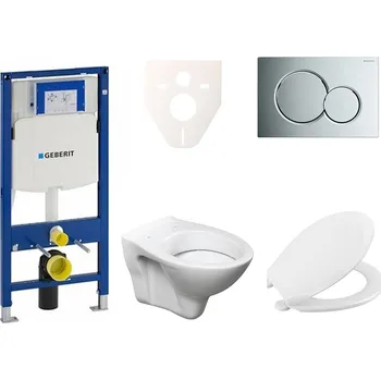 Bidet Cenově zvýhodněný závěsný WC set Geberit do lehkých stěn / předstěnová montáž+ WC S-Line S-line Pro 111.300.00.5NR2