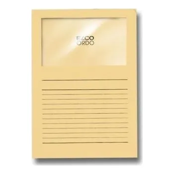 Zakládací složka ELCO Ordo s oknem a potiskem A4 1 ks - zlatá