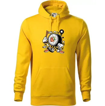 Pánská mikina Sushiman - Mikina pánská Cape s kapucí - XL ( Žlutá )